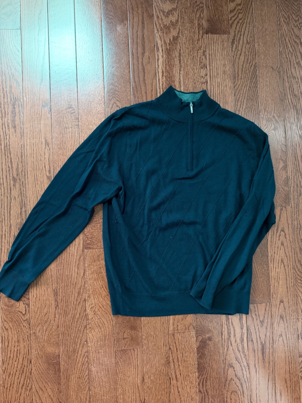 Brooks Brothers navy half-zip sweater